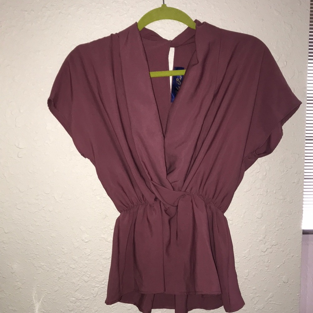 Dressy Shirt with Key Hole Back from Francesca’s